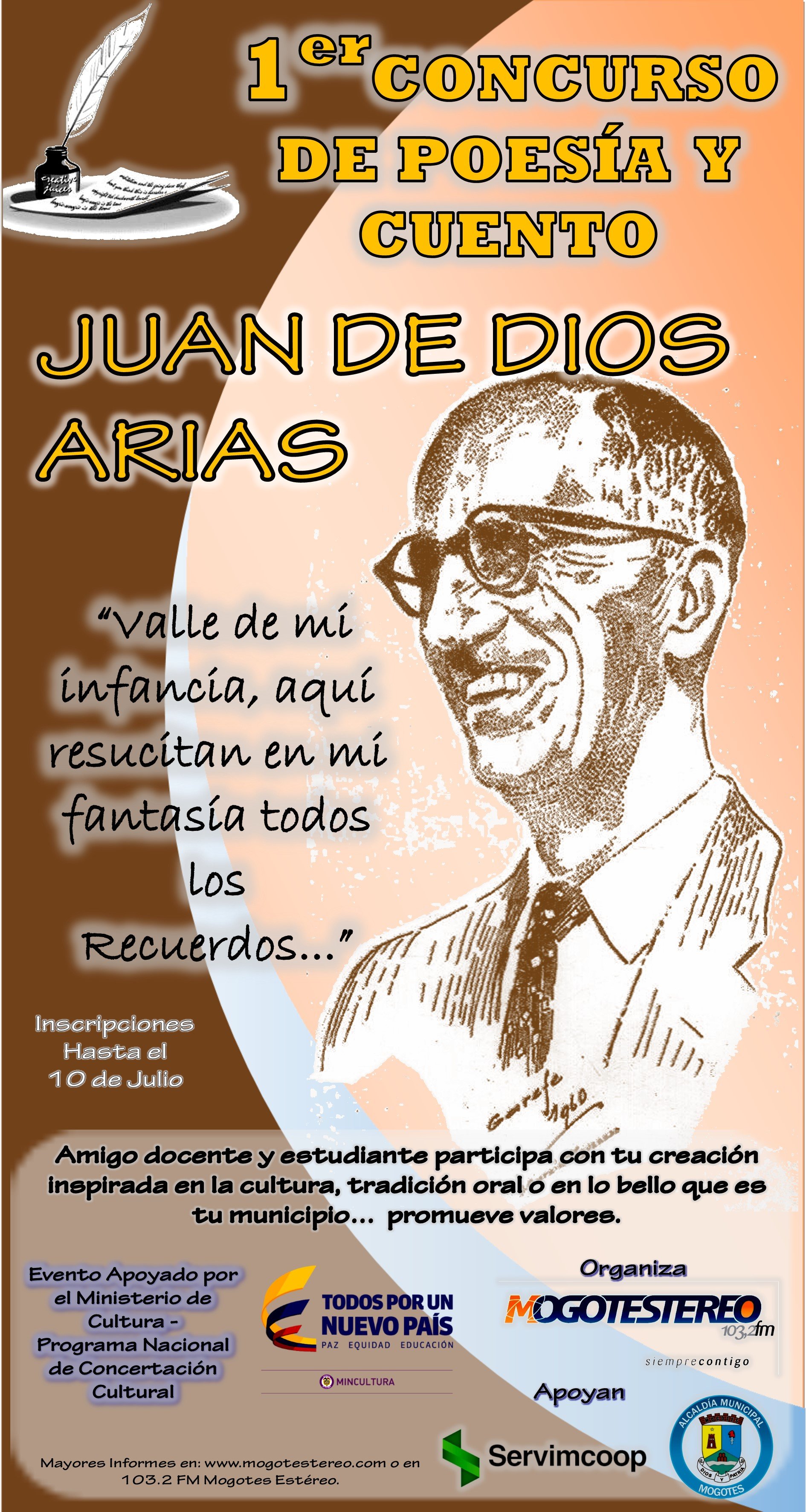Proyecto de Mogotes Estéreo.  Evento apoyado por el Ministerio de Cultura-Programa Nacional de Concertación Cultural
